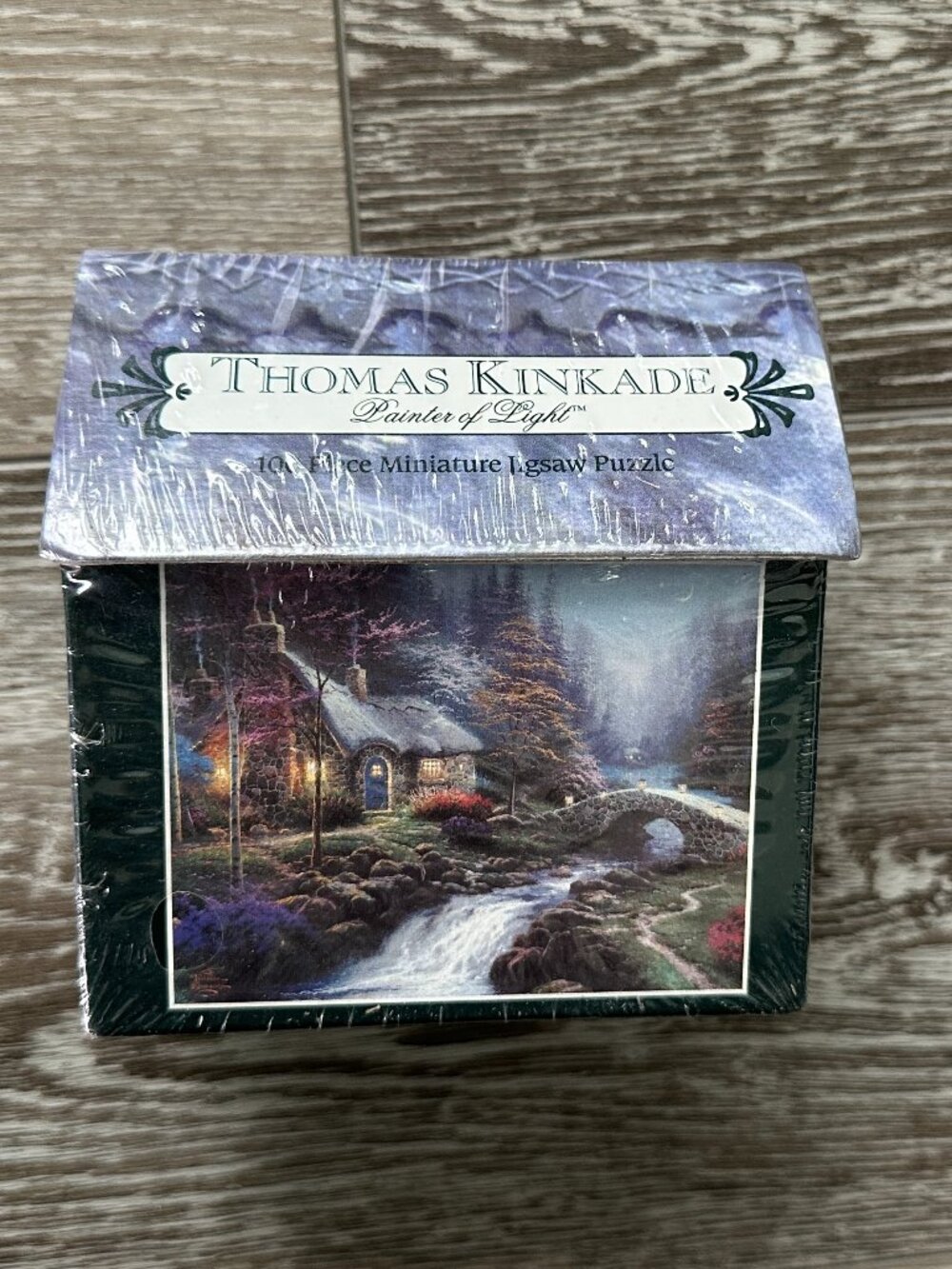 NWT Thomas Kinkade 100 pc Miniature Jigsaw Puzzle Twilight Cottage by Ceaco